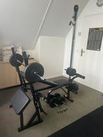 VidaXL trainingsbank met halters en gewichten, Ophalen, Zo goed als nieuw, Rug, Krachtstation