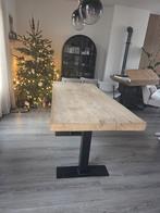 Massief eikenhouten eettafel, Huis en Inrichting, Tafels | Eettafels, Ophalen, Gebruikt, Eikenhout, 50 tot 100 cm