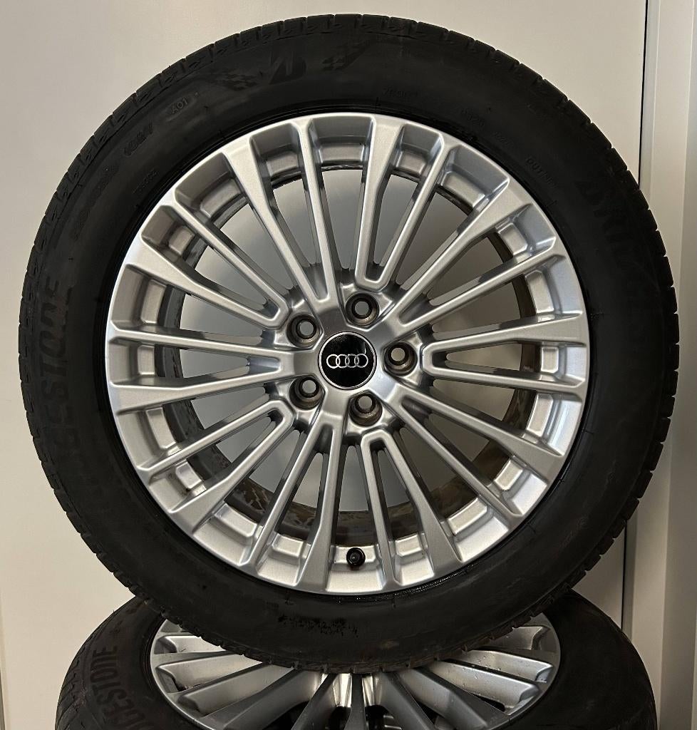 Origineel! Audi A6 C8 C7 Velgen + Zomerbanden, 18 inch, Gebruikt, Banden en Velgen, Ophalen of Verzenden