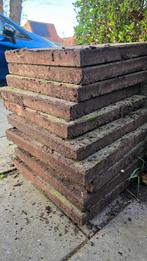 Tuintegels 40x40cm 10 m2 (rood achtig), Tuin en Terras, Tegels en Klinkers, Ophalen, Gebruikt, 5 tot 10 m², Beton