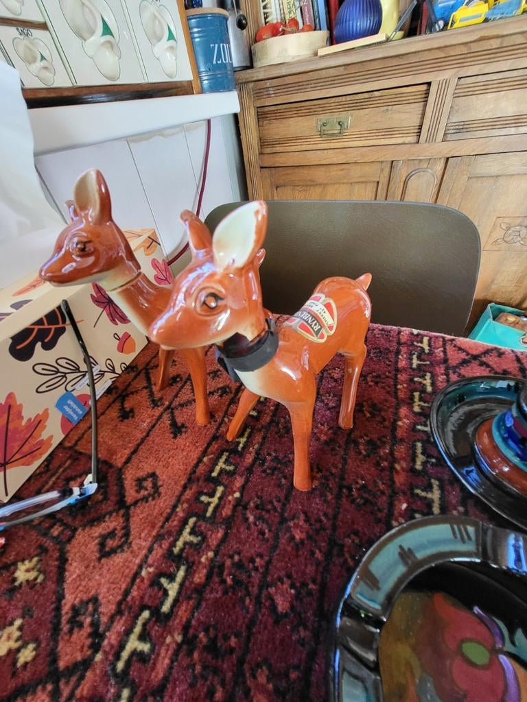 Vintage Rynbende Hertjes - Set van 2, Antiek en Kunst, Ophalen of Verzenden