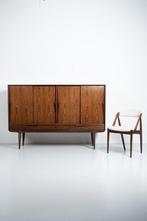 Vintage Gunni Omann highboard in palissander voor Omann Jun, Ophalen, Gebruikt, 150 tot 200 cm, Vintage design, deens design