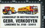 Sticker: Loonbedrijf Verkooyen - Daf - Langeweg, Ophalen of Verzenden, Zo goed als nieuw, Bedrijf of Vereniging
