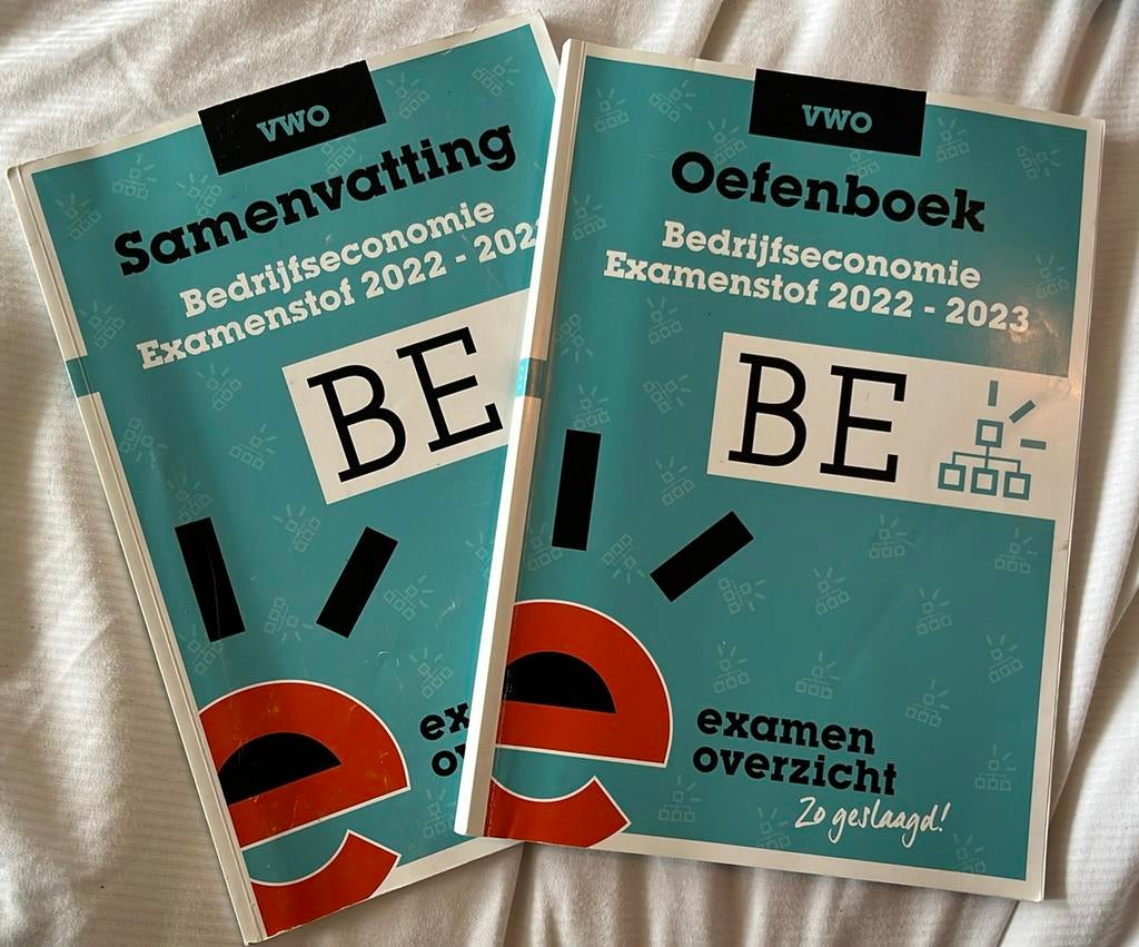 Oefenboek + Samenvatting Bedrijfseconomie VWO, Ophalen of Verzenden, Nederlands, Overige niveaus, ExamenOverzicht