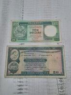 Set van 2 oude Hong Kong 10 Dollar biljetten, Ophalen of Verzenden, Zuidoost-Azië, Setje