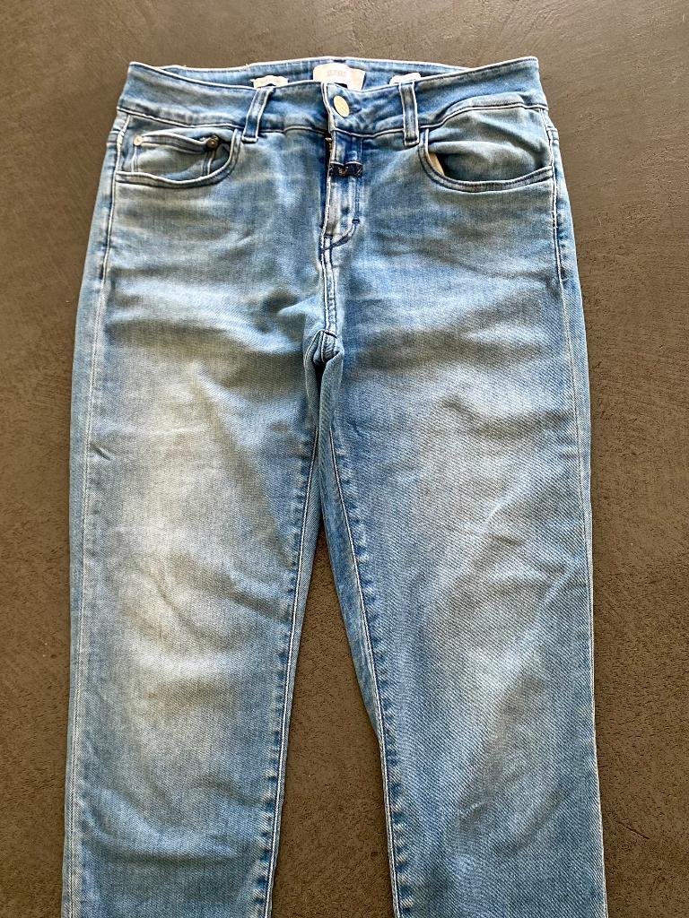 J598 Closed maat W27=XS/S=34/36 jeans spijkerbroek broek, Blauw, Closed, Ophalen of Verzenden, Zo goed als nieuw