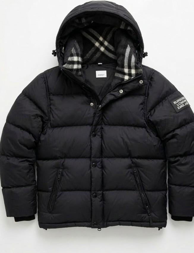 Burberry jas maat M - tweedehands, in goede conditie, Zwart, Overige maten, Ophalen of Verzenden, Gedragen