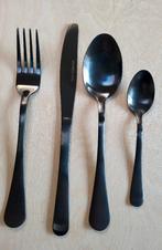 Zwart stainless steel bestek, Huis en Inrichting, Keuken | Bestek, Ophalen of Verzenden, Nieuw, Rvs of Chroom, Bestekset