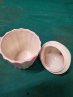 mok rose groen met slagroomdeksel, Verzamelen, Glas en Borrelglaasjes, Ophalen of Verzenden, 'T Olde Gre-j, Info@toldegrej.nl