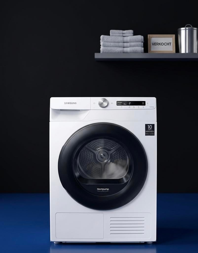 SAMSUNG  - Warmtepompdroger - 9 kg - 64 dB - Energielabel A, Witgoed en Apparatuur, Wasdrogers, 8 tot 10 kg, Refurbished, Ophalen of Verzenden