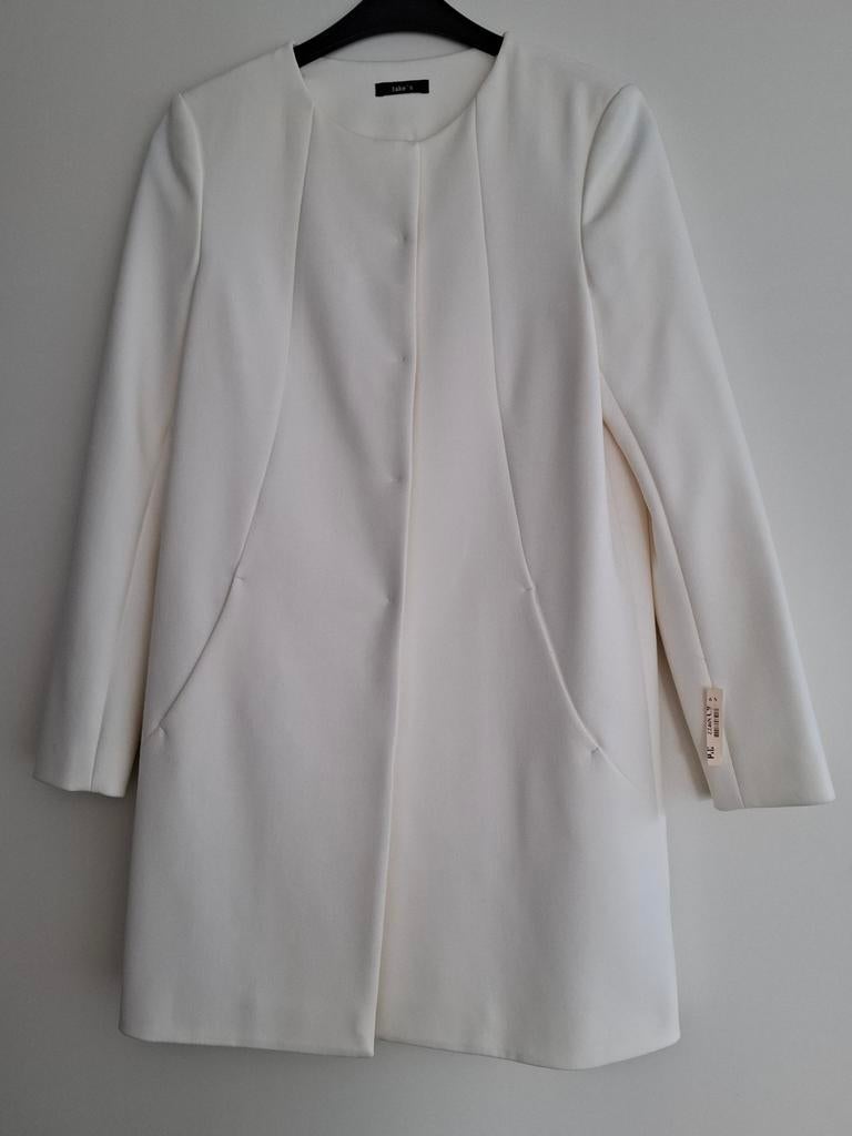 Roomwitte lange blazer mt. 38 van Jake's met kaartje, Verzenden, Nieuw, Maat 38/40 (M)