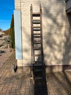 Houten ladder met 2x10 sporten., Doe-het-zelf en Verbouw, Ophalen, Zo goed als nieuw, 2 tot 4 meter