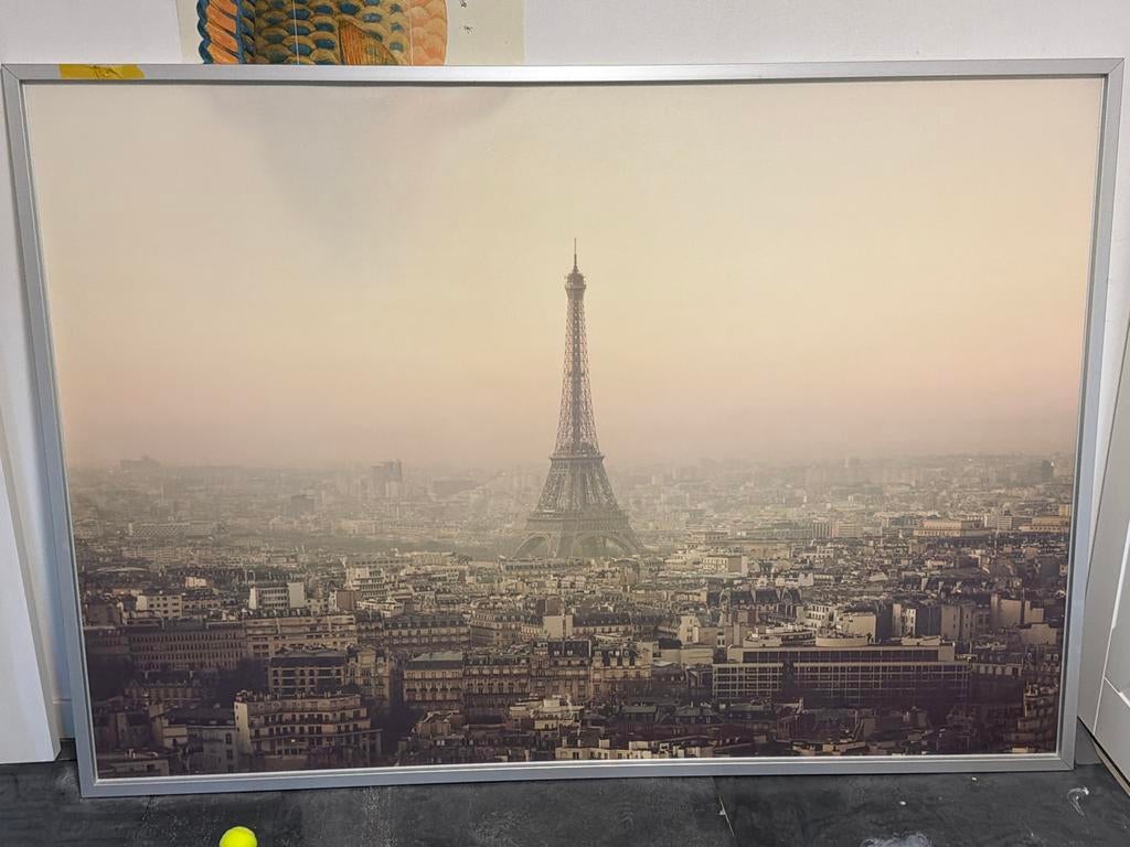 IKEA Poster Eiffeltoren 200x140 cm met ophanghaakjes, Ophalen, 125 cm of meer, Zo goed als nieuw, Foto of Poster