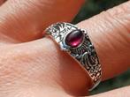 Vanoli 925 zilveren ring met rozerood toermalijn maat 21,25, Daiva1973@hotmail.com, Vanoli, 20 of groter, Amsterdam