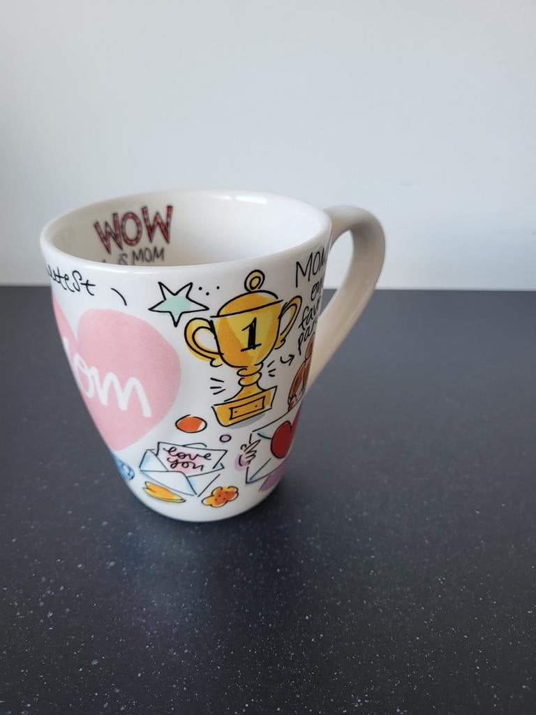 Mok met 'Mom' opdruk - Blond Amsterdam stijl, Blond Amsterdam, Keramiek, Ophalen of Verzenden, Zo goed als nieuw