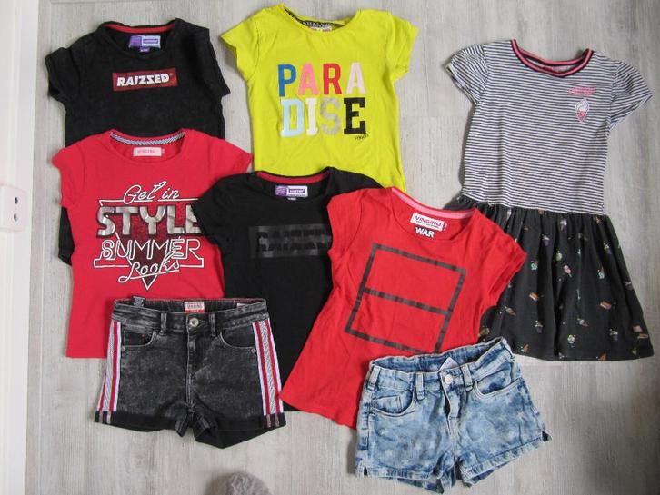 Kledingpakket meisje zomer 128, Kinderen en Baby's, Kinderkleding | Kinder-kledingpakketten, Gebruikt, Maat 128, Ophalen of Verzenden
