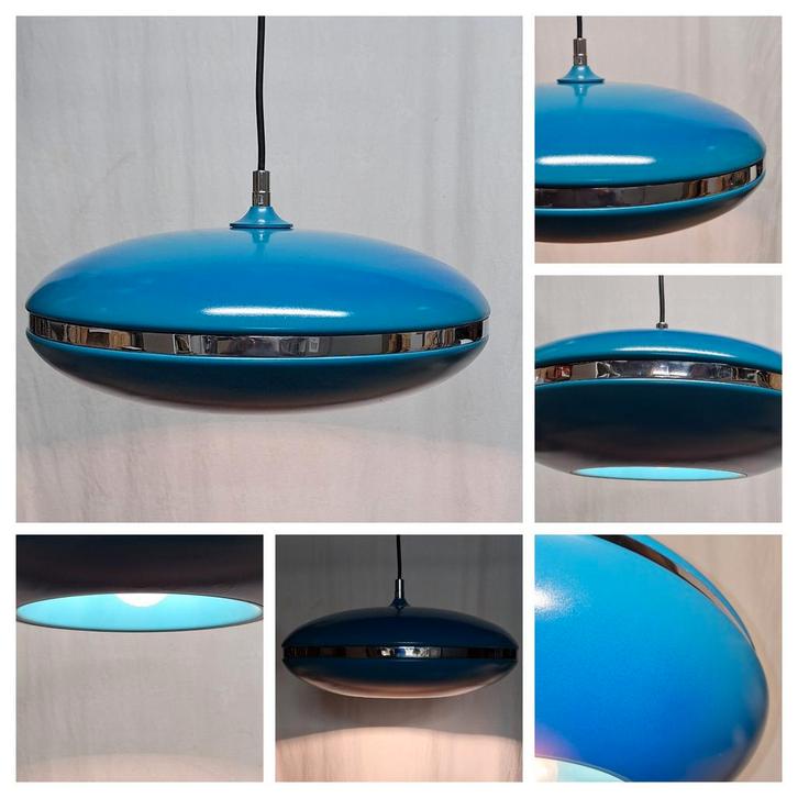 One of a kind, er is slechts één lamp zoals deze. Space Age, Huis en Inrichting, Lampen | Hanglampen, Metaal, Ophalen of Verzenden