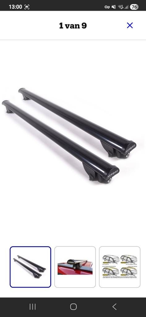 Farad Dakdragers - Gesloten Dakrail - (seat leon ,cupra,vw), Auto diversen, Dakdragers, Ophalen of Verzenden, Gebruikt