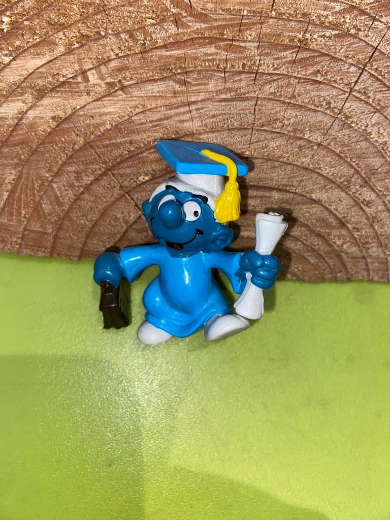 Smurfen afgestudeerde smurf blauwe variant, Ophalen of Verzenden, Zo goed als nieuw, Verschillende Smurfen