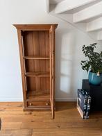 Gratis af te halen Houten boekenkast met glazen deur, Huis en Inrichting, Kasten | Boekenkasten, Minder dan 50 cm, Gebruikt, Ophalen of Verzenden