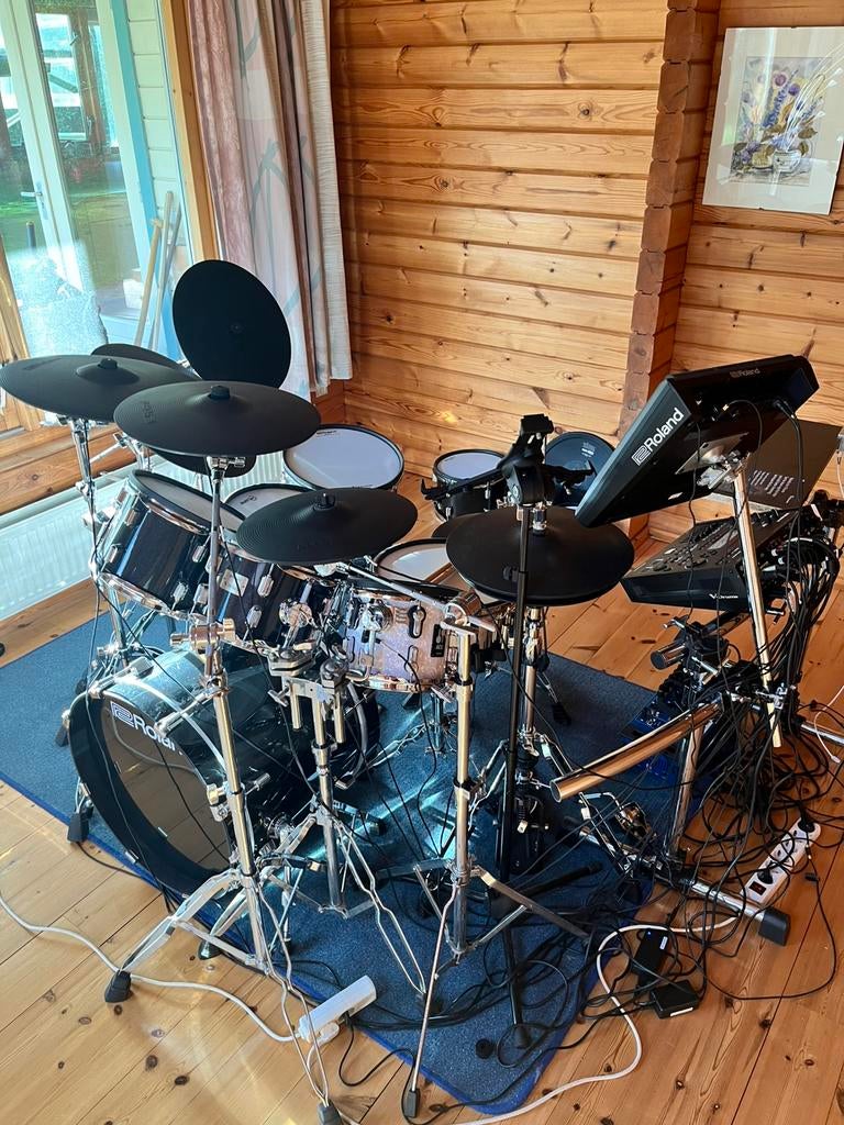 Zeer complete Roland VAD507/PD-14DSX 14/V71/SPD-SX PRO, Muziek en Instrumenten, Ophalen, Zo goed als nieuw, Roland