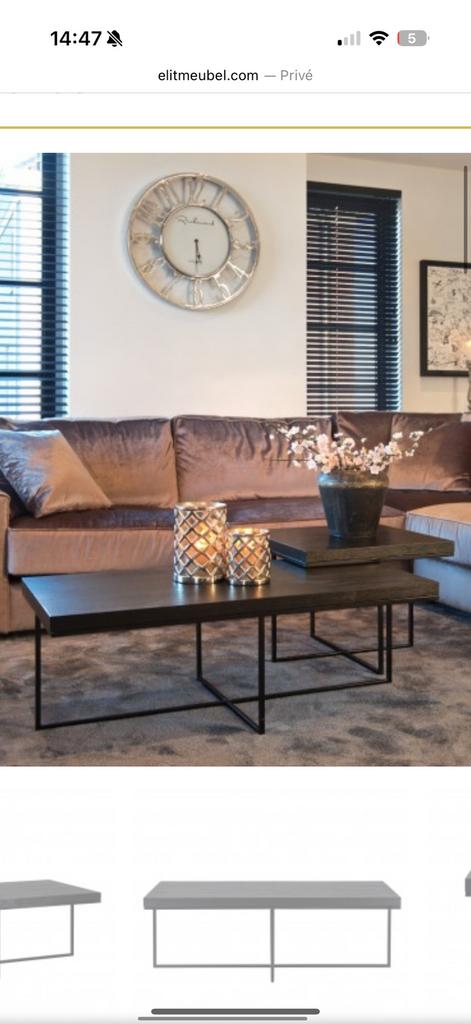 Salontafel Oakura Richmond, 100 tot 150 cm, Zo goed als nieuw, Minder dan 50 cm, Rechthoekig