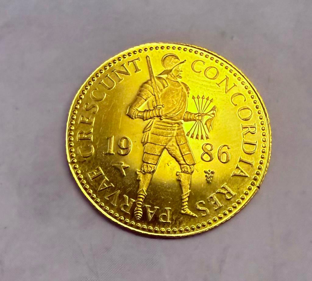 1 Gouden Dukaat 1986 - 3,49 gram - 983 goud, Postzegels en Munten, Ophalen of Verzenden, Overige landen, Goud