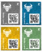 Cryptopostzegels Stier + Leeuw x2 BL GR ZW Niet geclaimd!, Postzegels en Munten, Postzegels | Nederland, Ophalen of Verzenden