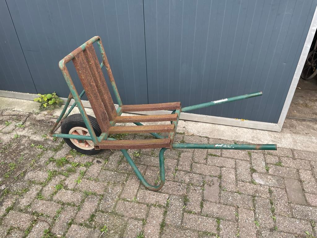 Stenenkruiwagen met lekke band, Tuin en Terras, Ophalen, Gebruikt, Handmatig, Eenwielig