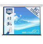 OPRUIMING Projectiescherm Elektrisch  84" Sam Creative, Ophalen, Elektrisch, Nieuw