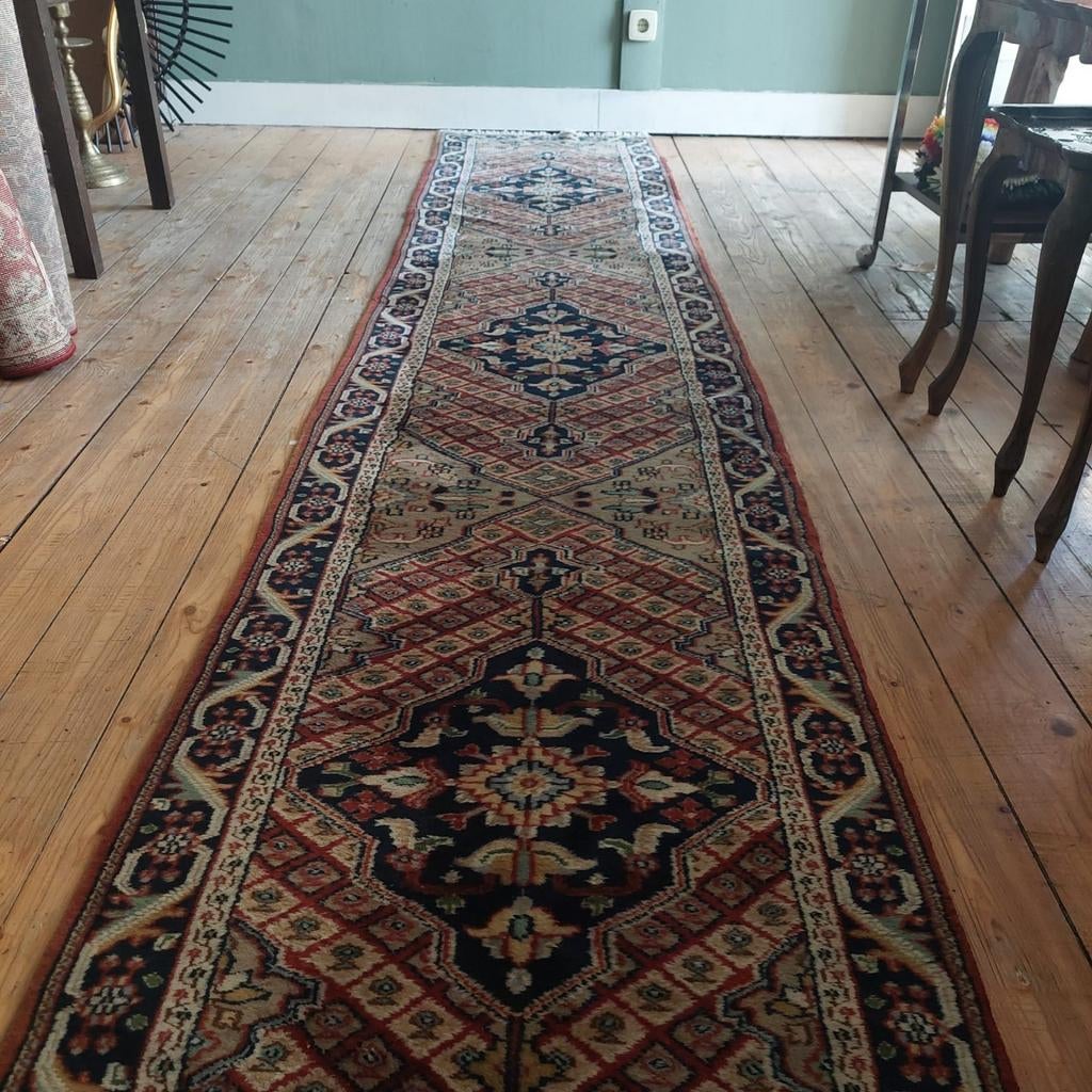 Lucky Vintage Perzische vintage loper wol trap 4,5 mtr lang!, Gebruikt, Vintage Perzisch, ., 200 cm of meer