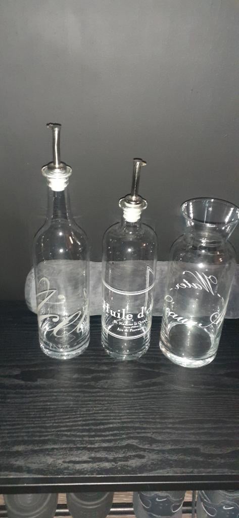 glaswerk riviera maison, Huis en Inrichting, Keuken | Keukenbenodigdheden, Ophalen, Zo goed als nieuw, Wit, Riviera Maison