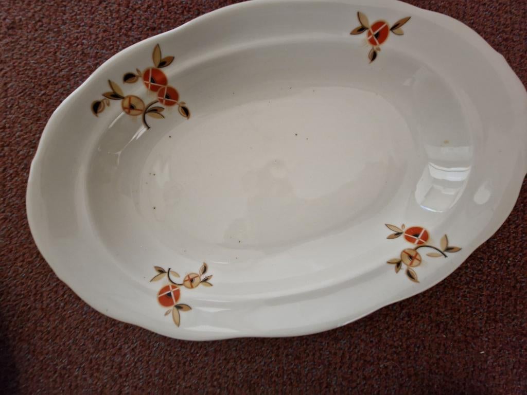 Oude diepe serveerschaal  / mosa, Huis en Inrichting, Keuken | Servies, Ophalen of Verzenden, Aardewerk, Overige stijlen, Schaal of Schalen