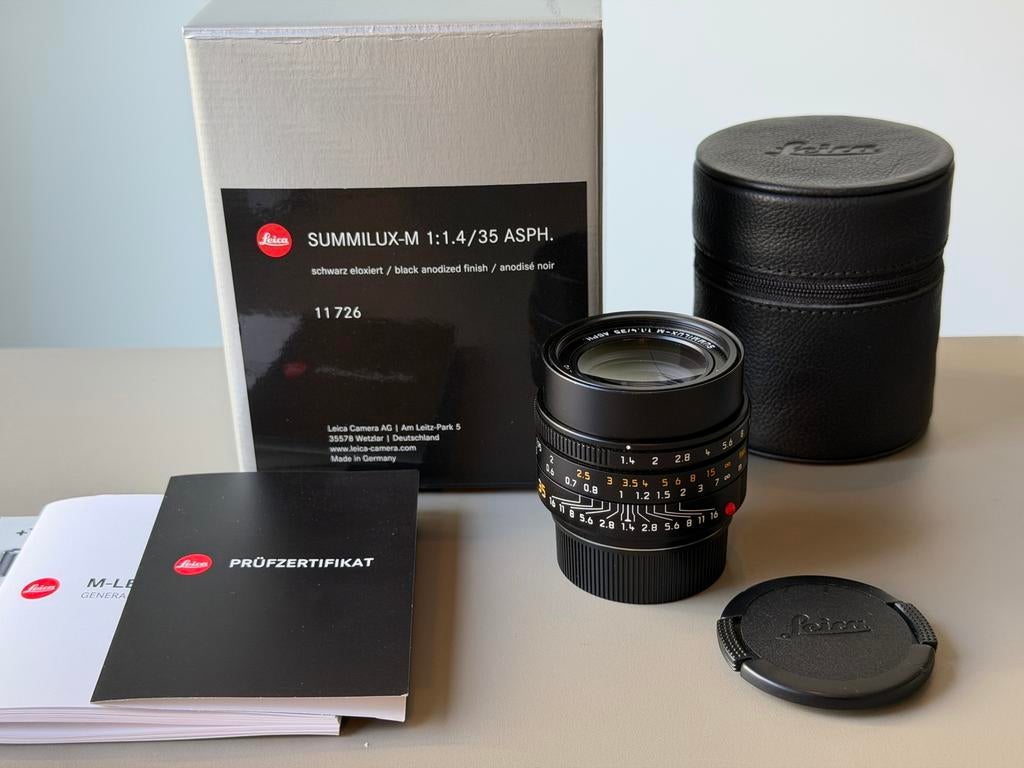 Leica Summilux-M 35mm 1.4 ASPH FLE II (11727), Ophalen, Zo goed als nieuw, Groothoeklens
