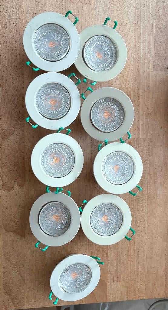 9 stuks Sylvania inbouwspots led met armatuur, Huis en Inrichting, Lampen | Spots, Kunststof, Ophalen of Verzenden, Zo goed als nieuw