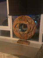 Groot houten ornament op standaard, Huis en Inrichting, Woonaccessoires | Overige, Ophalen of Verzenden, Zo goed als nieuw