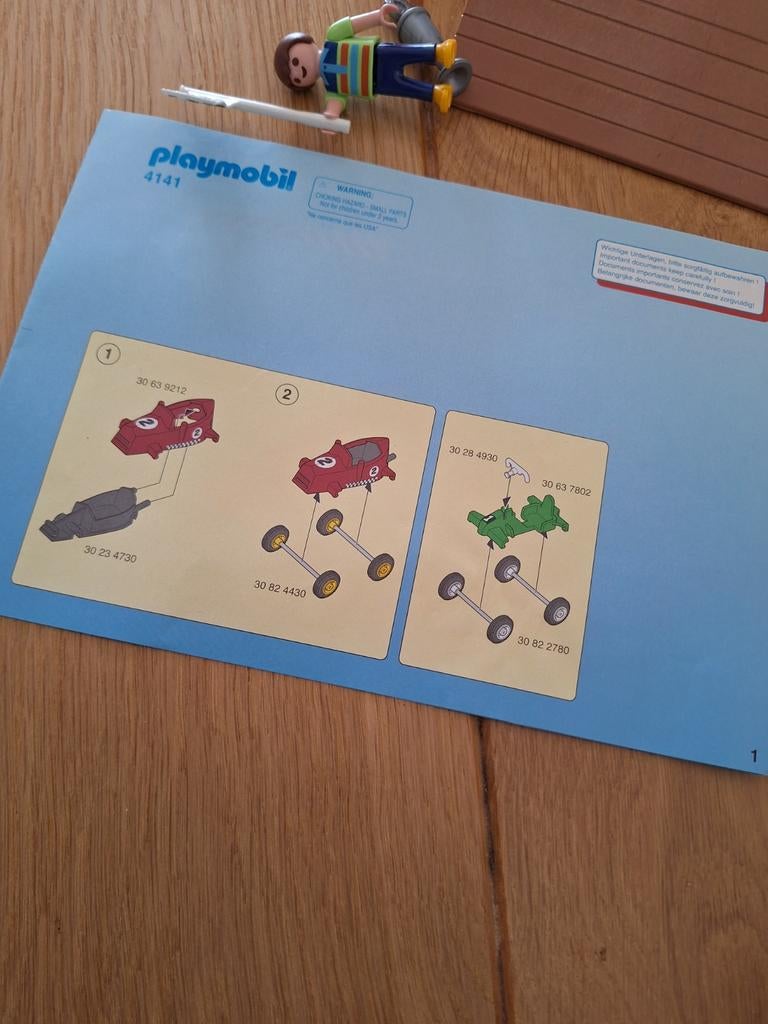 Playmobyl mini racebaan afhalen alleen bieden, Ophalen of Verzenden, Zo goed als nieuw, Complete set
