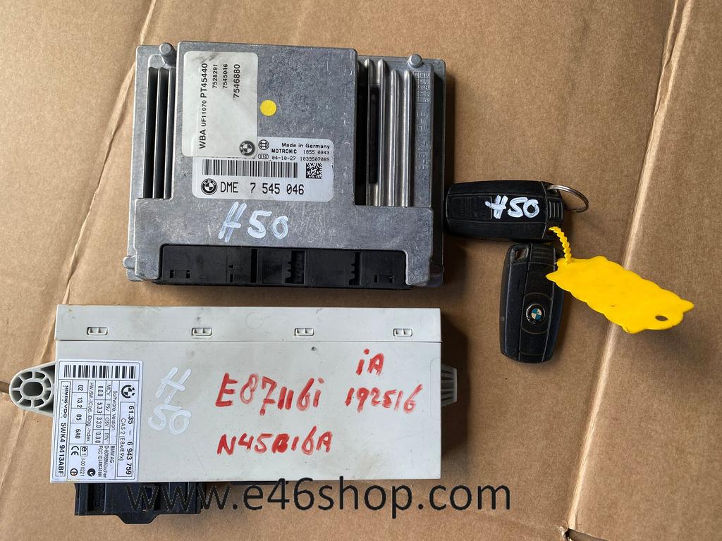 ECU DME SET BMW E87 116i oe 7545046, Auto-onderdelen, Gebruikt, -, -, Ophalen of Verzenden
