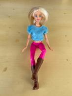 Barbie pop met paardrijlaarzen, borstel en kam, Kinderen en Baby's, Ophalen of Verzenden, Zo goed als nieuw, Barbie