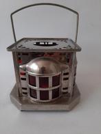 vintage theelichtje rood venster (497), Ophalen of Verzenden