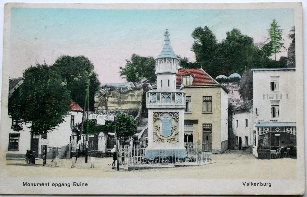 Valkenburg, Monument opgang ruïne, Verzamelen, Ophalen of Verzenden, 1920 tot 1940, Gelopen, Limburg