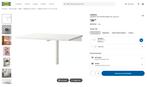 Ikea Norberg Klaptafel, Ophalen, Gebruikt, Bureau