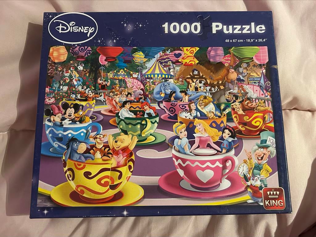 Disney 1000 Stukjes Puzzel - Sprookjesfiguren, Ophalen of Verzenden, Meer dan 50 stukjes, Zo goed als nieuw, 6 jaar of ouder