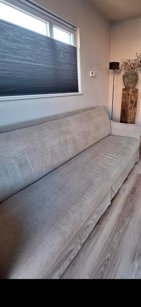 Landelijke Coral bank + fauteuil, Gebruikt, Rechte bank, Stof, 200 tot 250 cm