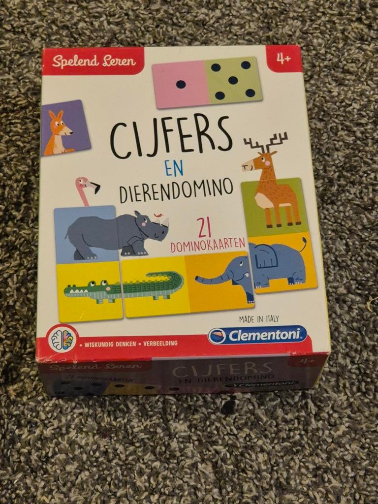 Cijfers en Dierendomino - Clementoni, Ophalen of Verzenden, Zo goed als nieuw, Jongen of Meisje