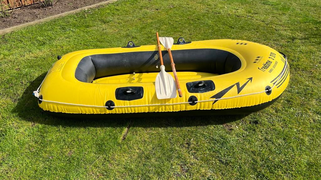 Freetime 2.70 rubberboot met peddels, Watersport en Boten, Peddels, Ophalen of Verzenden, Gebruikt