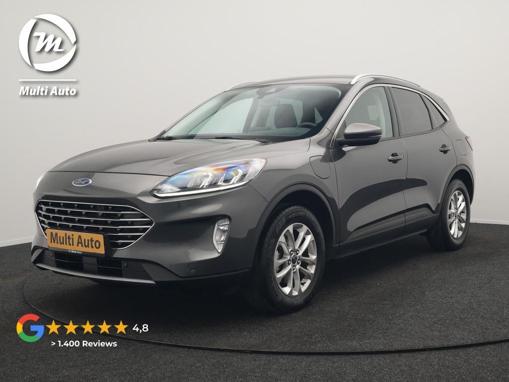 Ford Kuga 2.5 Titanium PHEV 225pk Dealer O.H. | Trekhaak Afn, Auto's, Ford, Stof, Gebruikt, Zwart, 4 cilinders