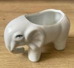 Olifant bloempotje porselein bloempot wit, Tuin en Terras, Rond, Ophalen of Verzenden, Zo goed als nieuw, Aardewerk