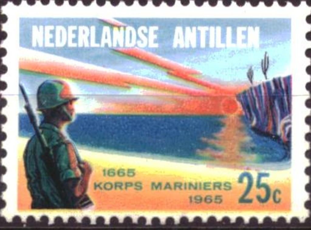 Nederlandse Antillen 1965 -nvph 368 - Korps Mariniers, Postzegels en Munten, Ophalen of Verzenden, Postfris