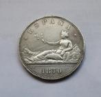 Spain 5 pesetas  1870, Verzenden, Overige landen, Zilver